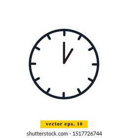 Time Icon Vector Logo Design Template