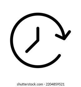 Time Icon Vector Symbol Design Illustration