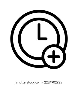 Design-Illustration des Zeitsymbols für Vektorsymbole