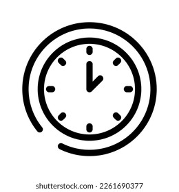 Time Icon Vector Symbol Design Illustration