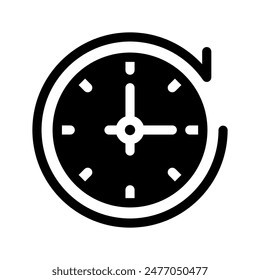 Time Icon Vector Symbol Design Illustration