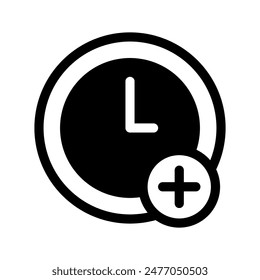 Time Icon Vector Symbol Design Illustration