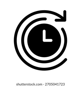 Ilustración de diseño de símbolo de Vector de icono de tiempo
