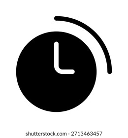Ilustração de design de símbolo de vetor de ícone de tempo
