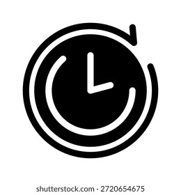 Time Icon Vector Symbol Design Illustration