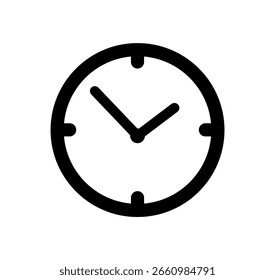 Vector de icono de tiempo. símbolo de icono de reloj.