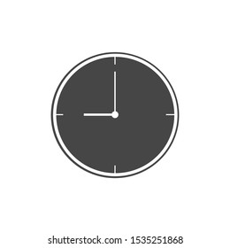 time icon or watch symbol, vector clock.
