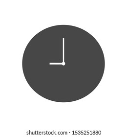 time icon or watch symbol, vector clock.