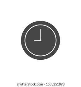 time icon or watch symbol, vector clock.
