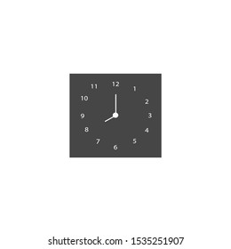 time icon or watch symbol, vector clock.