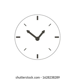 Time icon. Time and watch, timer symbol. UI. Web. Logo. Sign Flat design App Stock. Passage of time icon.