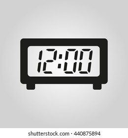 Time icon. Time and watch, timer symbol. UI. Web. Logo. Sign. Flat design. App. Stock vector