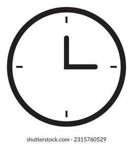 Time Icon, Watch Icon, Vector Illustration, Simple Time Flat Icon