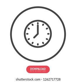 Time icon,Clock icon vector - Vector