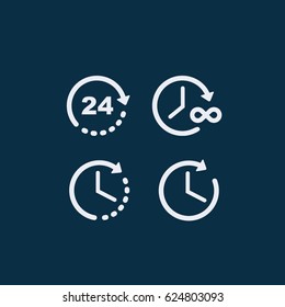 Time icon,Clock icon vector