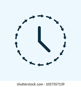Time icon,Clock icon vector arrow concept