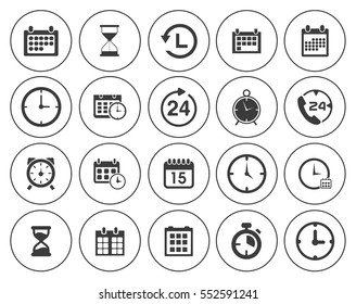 Time icons 
