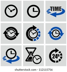 Time icons set.