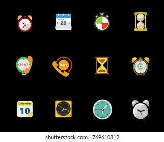 Time Icons set