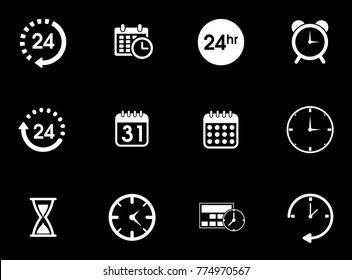 Time icons set