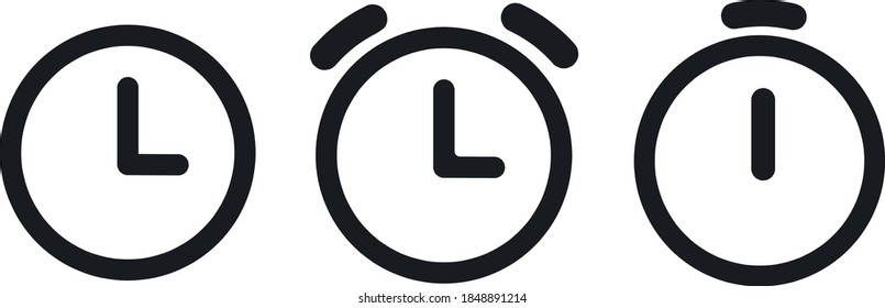 Time icons set. Clock icon. Vector