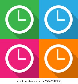 Time icons set great for any use. Vector EPS10.