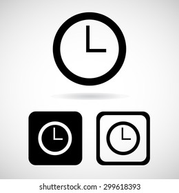 Time icons set great for any use. Vector EPS10.