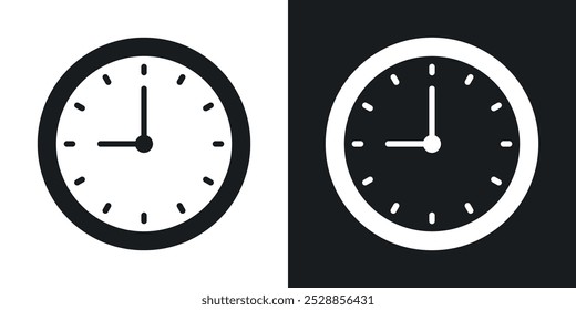 Ícones de tempo. vetor de estilo sólido