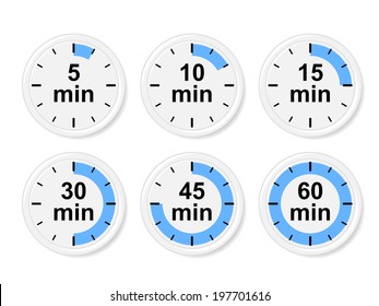 Time icons. Vector illustration.