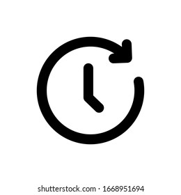 Zeitsymbol der Vektorillustration. EPS. 10.