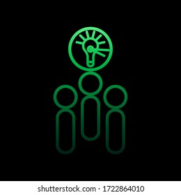 time for an idea nolan icon. Simple thin line, outline vector of conferencing icons for ui and ux, website or mobile application