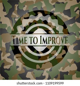  Time to Improve camouflage emblem