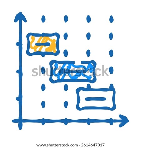time intervals erp doodle icon sketch vector. time intervals erp sign. isolated symbol illustration