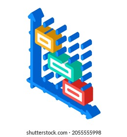 time intervals erp isometric icon vector. time intervals erp sign. isolated symbol illustration