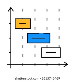 time intervals erp line icon vector. time intervals erp sign. isolated symbol illustration