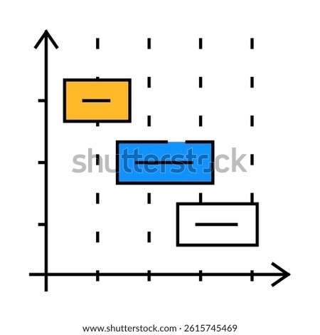 time intervals erp line icon vector. time intervals erp sign. isolated symbol illustration