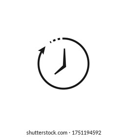 Time isollated icon. Simple vector illustration for wab design