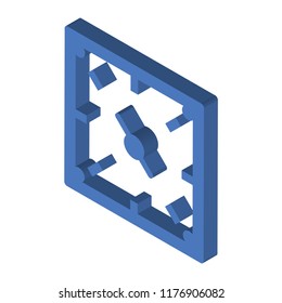 Time isometric left top view 3D icon