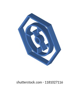 Time isometric left top view 3D icon