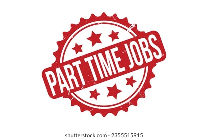 Time Jobs Rubber Stamp Seal Part Vector