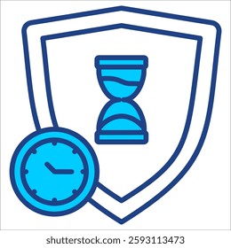 Time Keeping Simple Icon Vector Illustration Concept