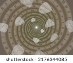 Time Lapse Background Sepia Vector Illustration