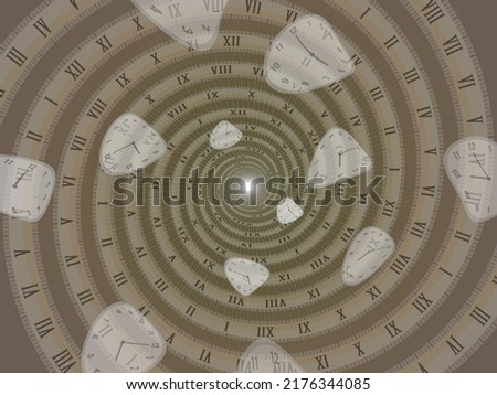 Time Lapse Background Sepia Vector Illustration