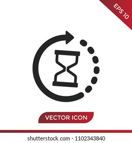 Time Left Icon Vector