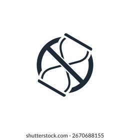 Se ha agotado el plazo. Tiempo muerto. Ilustración de icono lineal de Vector aislado sobre fondo blanco.
