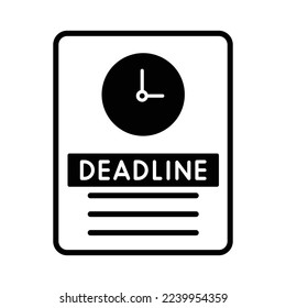 time limit Vector Icon Fully Editable

