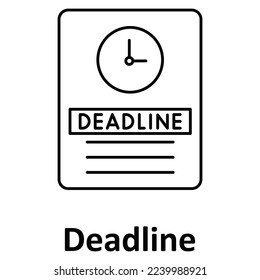 time limit Vector Icon Fully Editable

