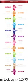 Time line for 1 year, 12 months, Timeline infographics design vector 12 steps and Presentation business can be used for Business concept with 12 options, steps or processes.