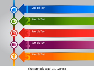 time line arrows text box template