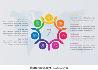 Time line design can be used for workflow layout vector image7